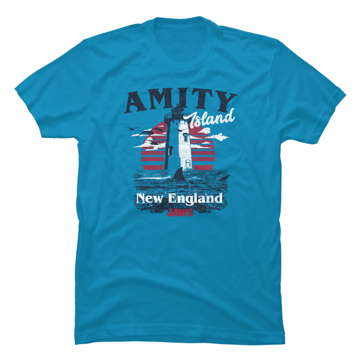 jaws amity island t shirt